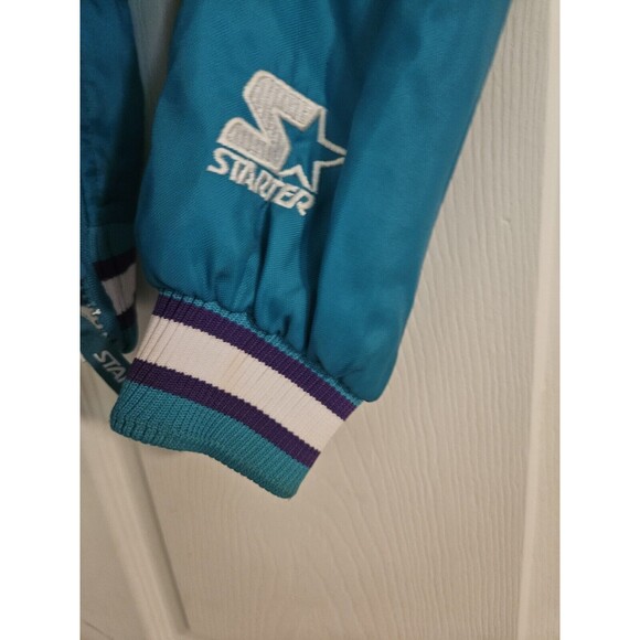 vintage 90s charlotte hornets starter windbreaker jacket Large See Measurements - Picture 7 of 11